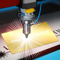 Alu Visitenkarten Gold zur Laserbeschriftung 100er