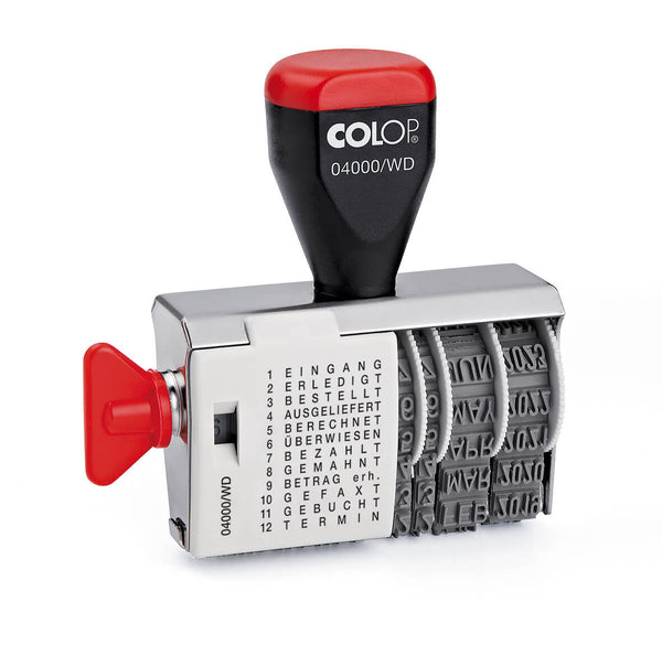04000/WD Datumstempel mit Wortband Handstempel COLOP