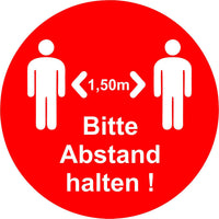 Aktuelle Hinweisschilder "BITTE ABSTAND HALTEN" / verschiedene Größen
