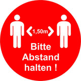 Aktuelle Hinweisschilder "BITTE ABSTAND HALTEN" / verschiedene Größen